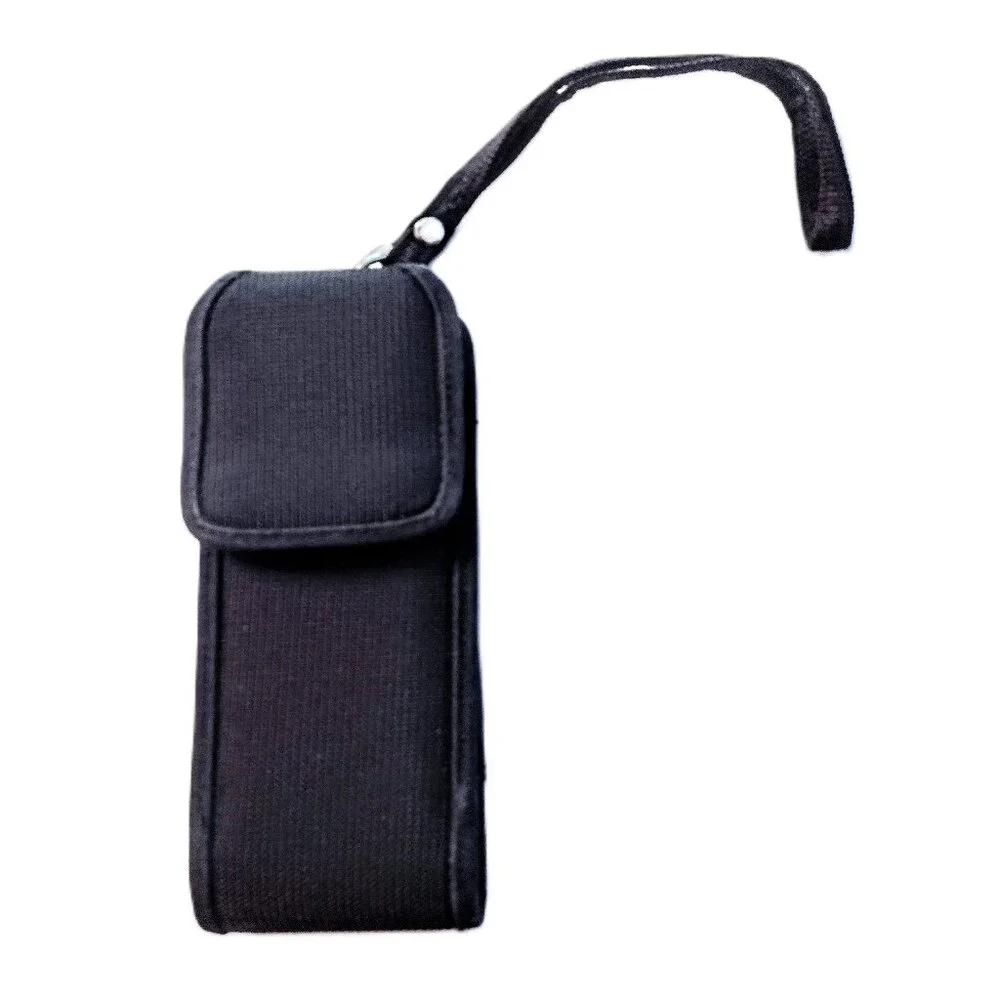 Men's Black Canvas Phone Case/Belt Holster ~ Detachable Strap ~ Expandable Sides